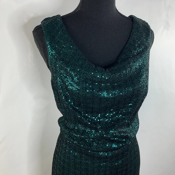COPY - Lauren Ralph Lauren Green Sequin Dress NWT Size 16 - Picture 5 of 8